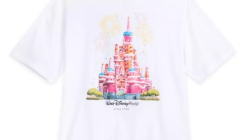 CINDERELLA 25周年 Tシャツ Cinderella Castle 25th Anniversary Birthday Cake T-Shirt