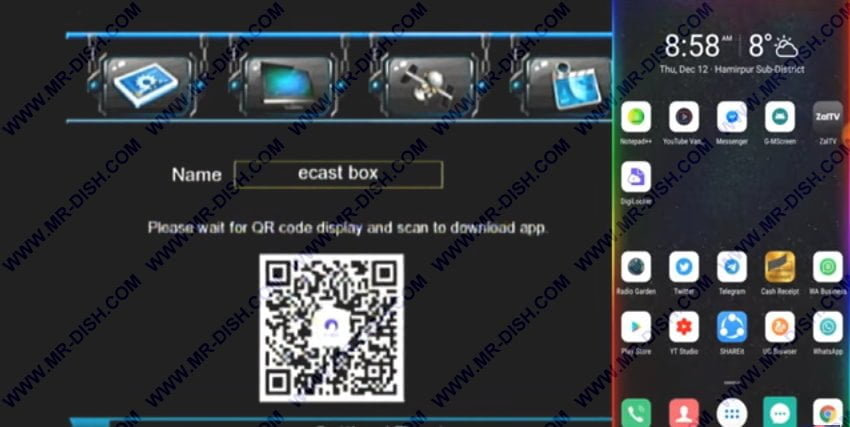 HOW TO USE ECAST IN SATELLITE RECEIVER