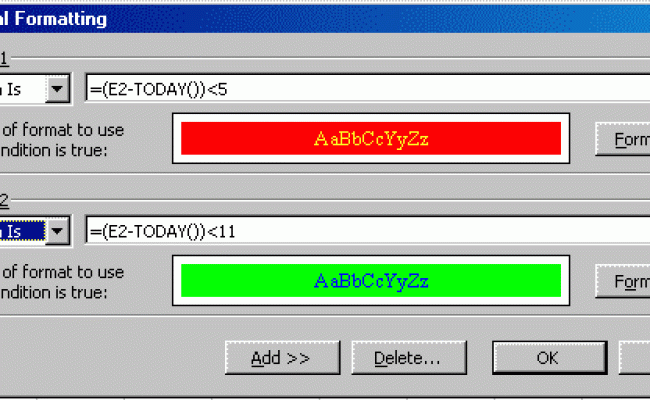 Due Dates With Conditional Formatting - Excel Tips - MrExcel Publishing