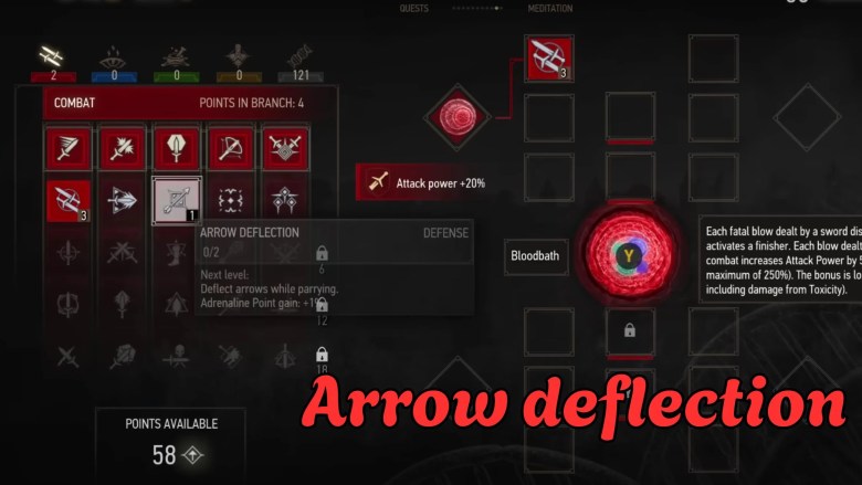 Arrow deflection