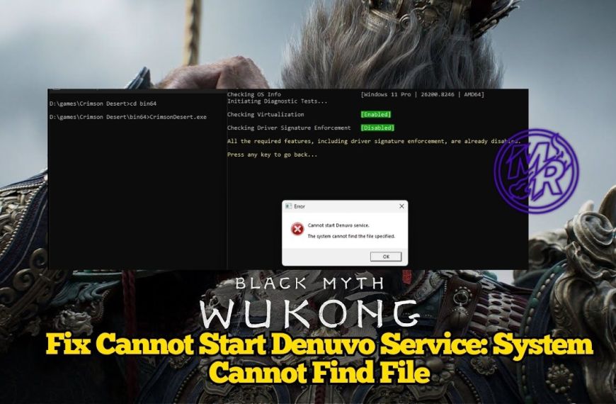 Fix Cannot Start Denuvo Service: System Cannot Find File