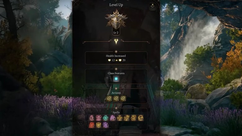 level spells paladin bg3