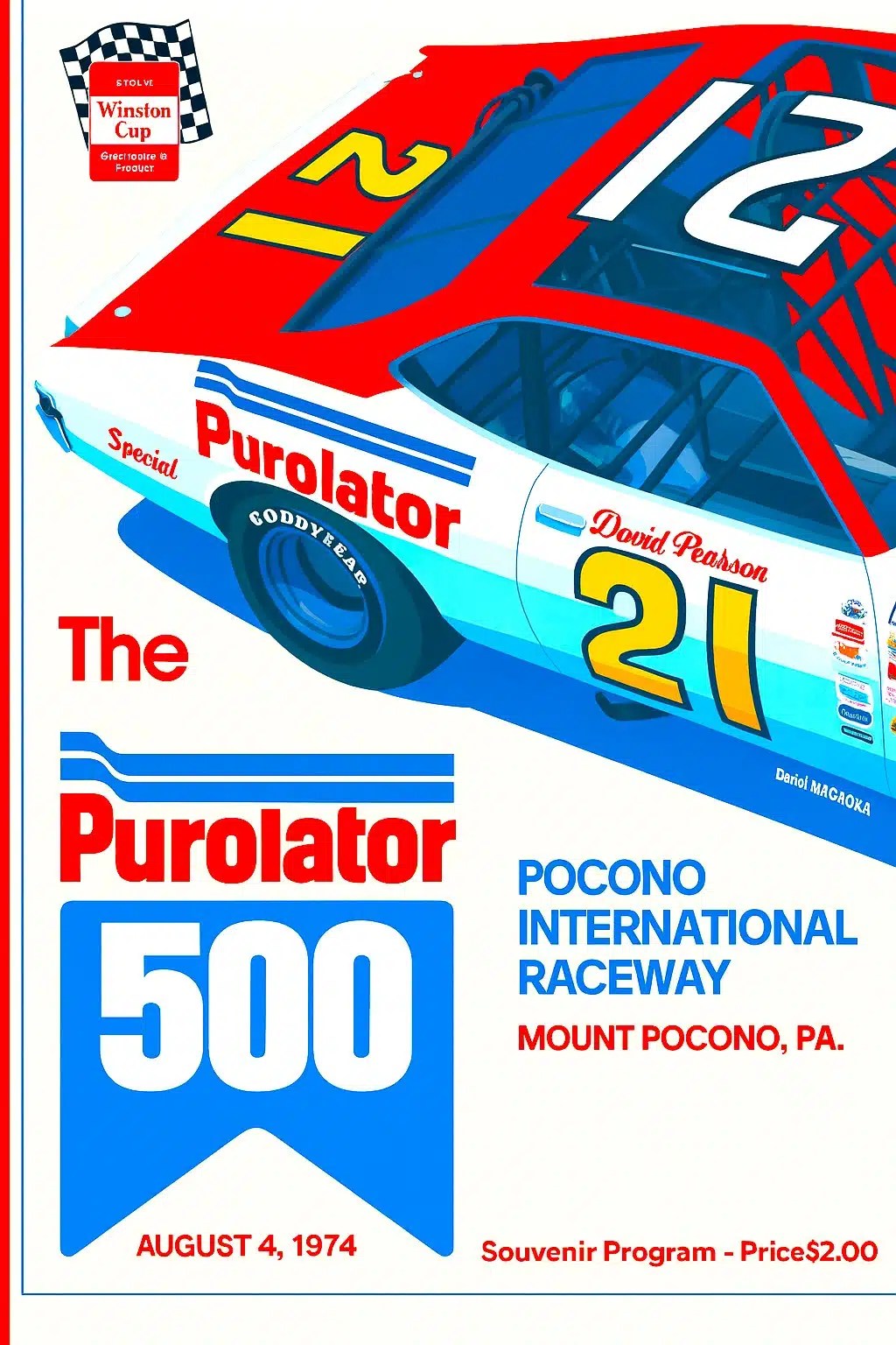 Puralator-500-Aug-1974-Program-Cover