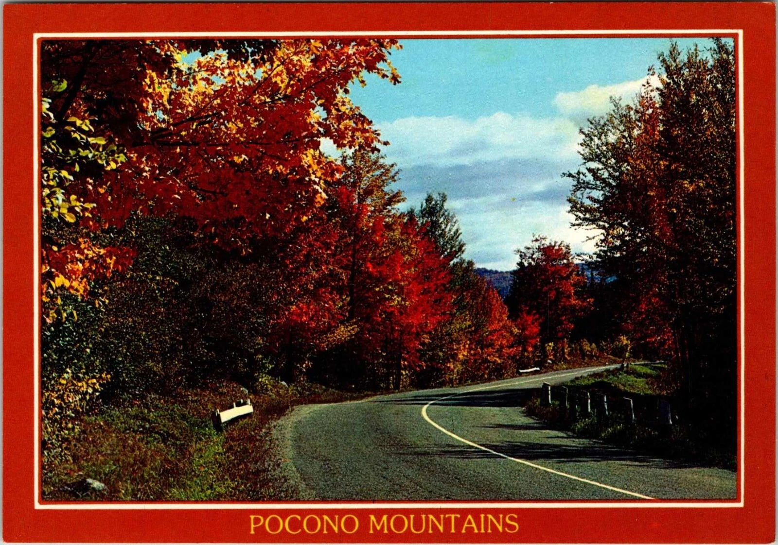 Postcard-Autum-Poconos - Mr Local History Project