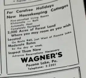 Pocono Historical Business Advertisements- Mr Local History Collection