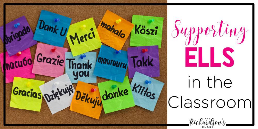 Supporting ells in the classroom
