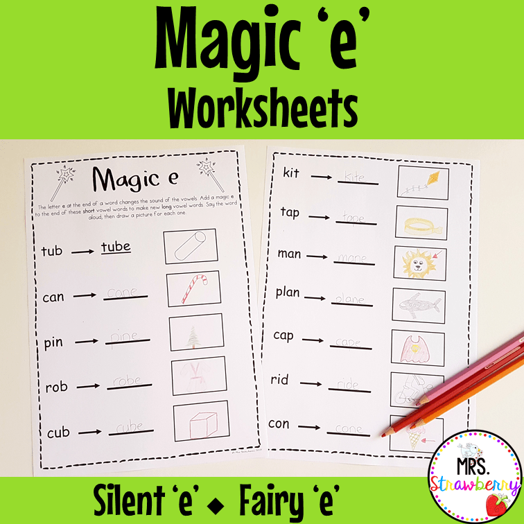 silent e worksheets magic e worksheets mrs strawberry