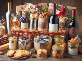 food hamper with gifts