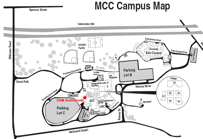 Manchester Community College Mcc Map.