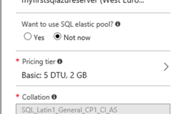 SQL Azure Create Database Tutorial