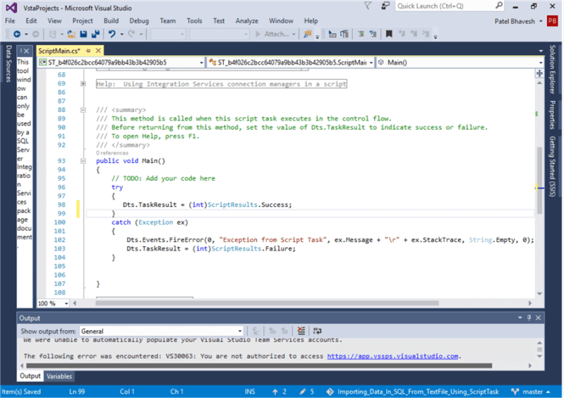 Import Text And Csv Files Into Sql Server With Ssis Script Task - City Image Collection - Desktop Quality