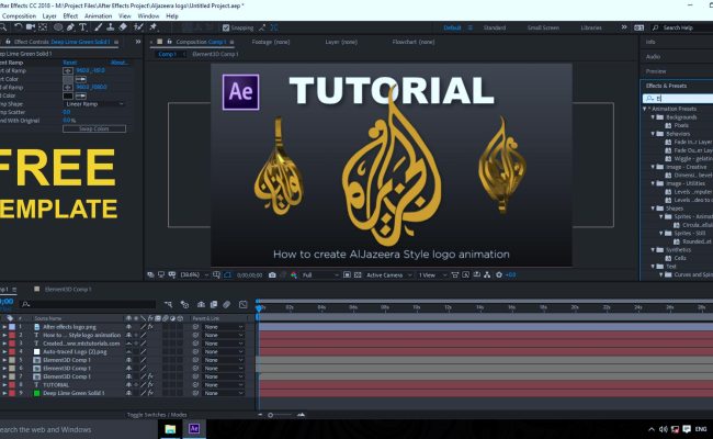 Twisted Logo Animation Adobe After Effects Template - MTC TUTORIALS