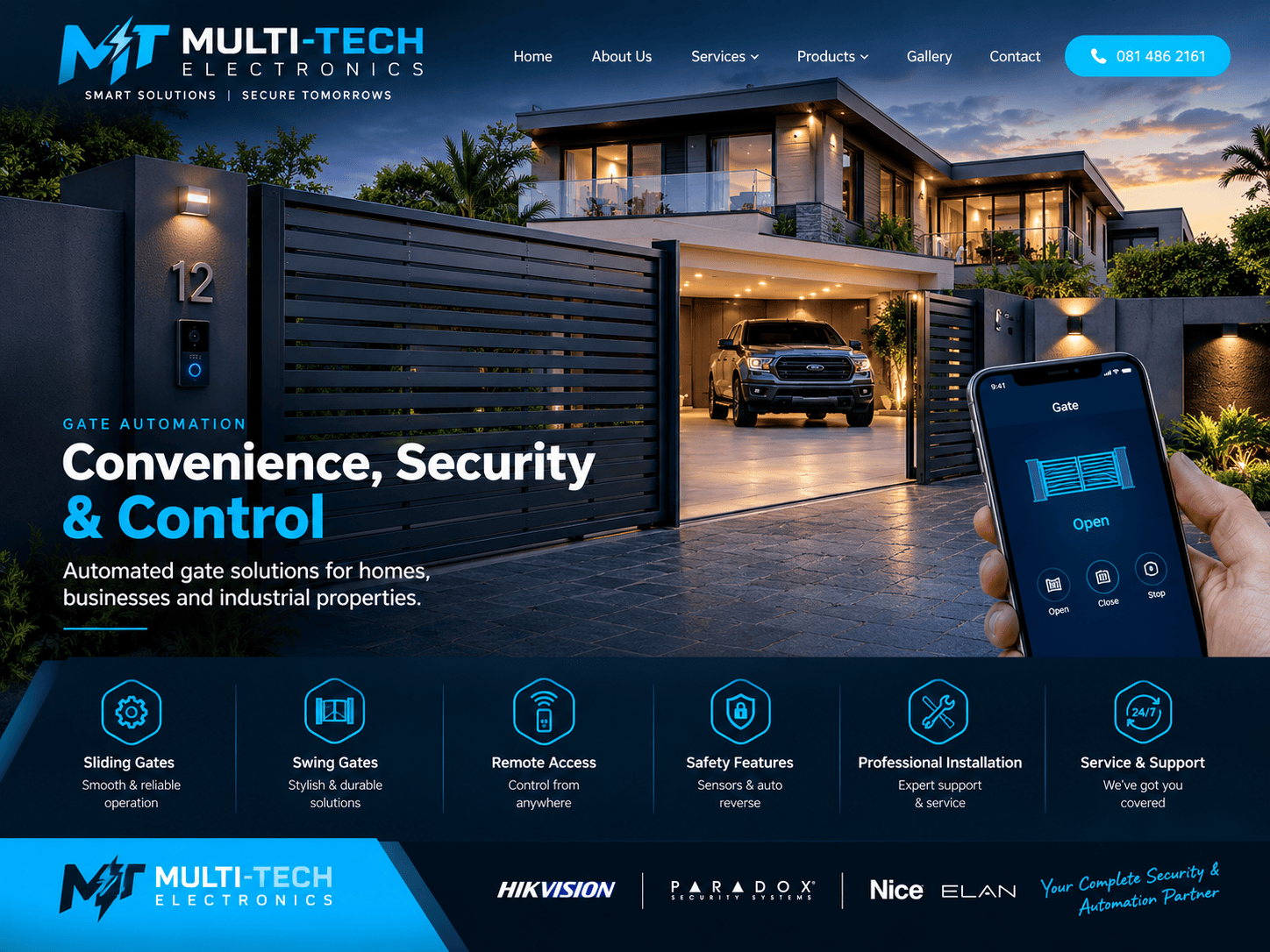 Multi-Tech Electronics gate automation solutions for homes and businesses in Durban