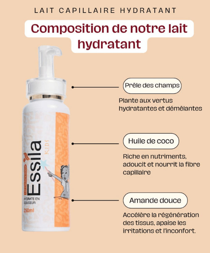 Lait capillaire pour enfant