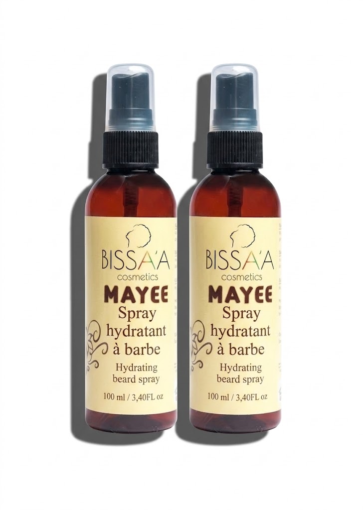 Spray hydratant pour la barbe de la gamme Maye