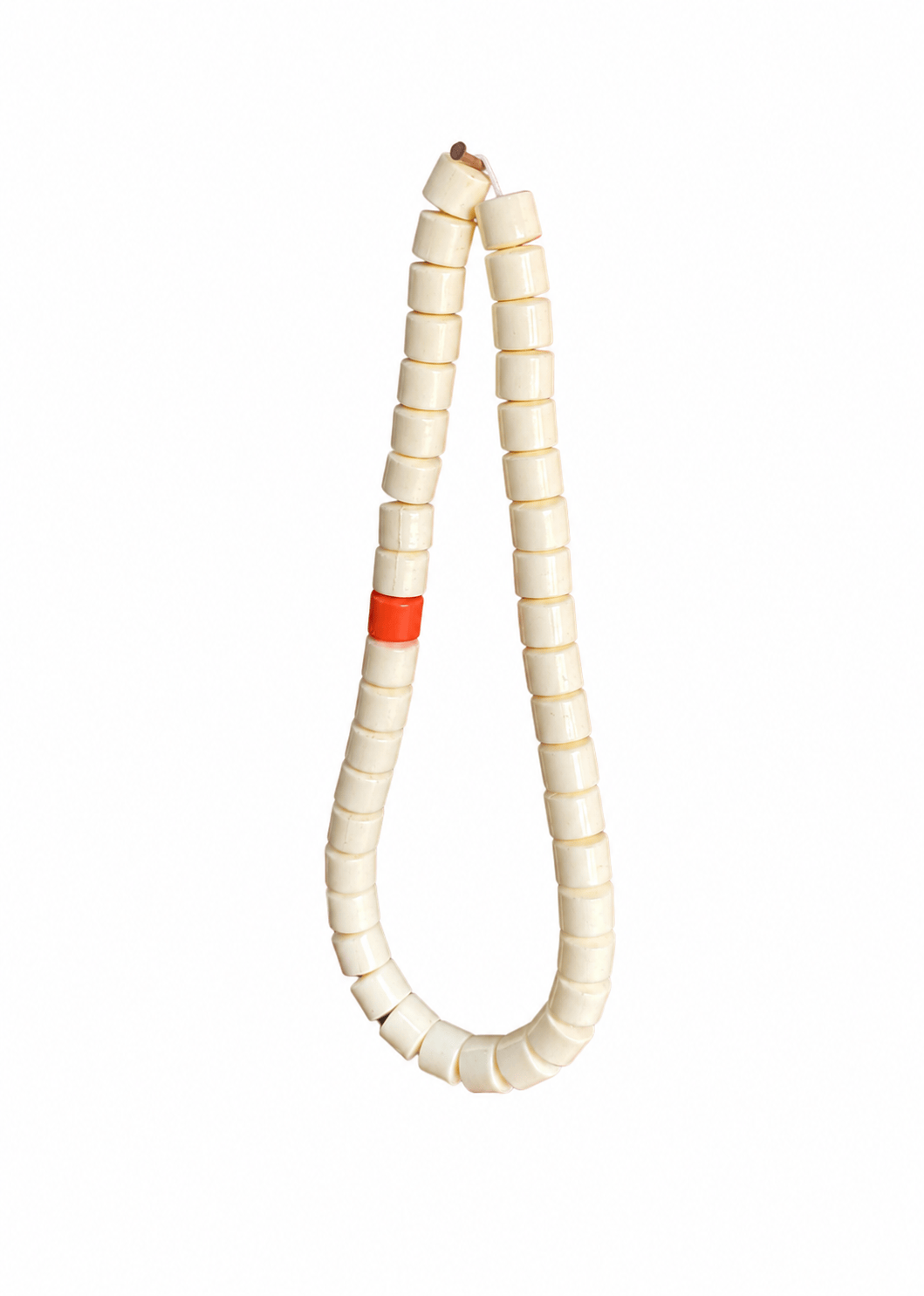 Collier de perles tubulaires traditionnelles