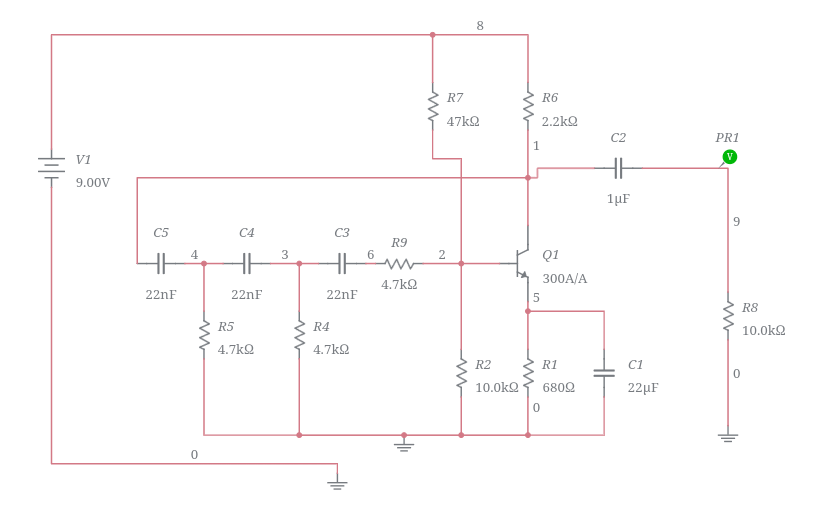 Rc Phase Shift Oscillator Circuit Transistor Circuit Diagram