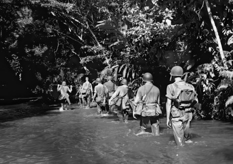 A fierce fight in the junlge: US troops at Guadalcanal