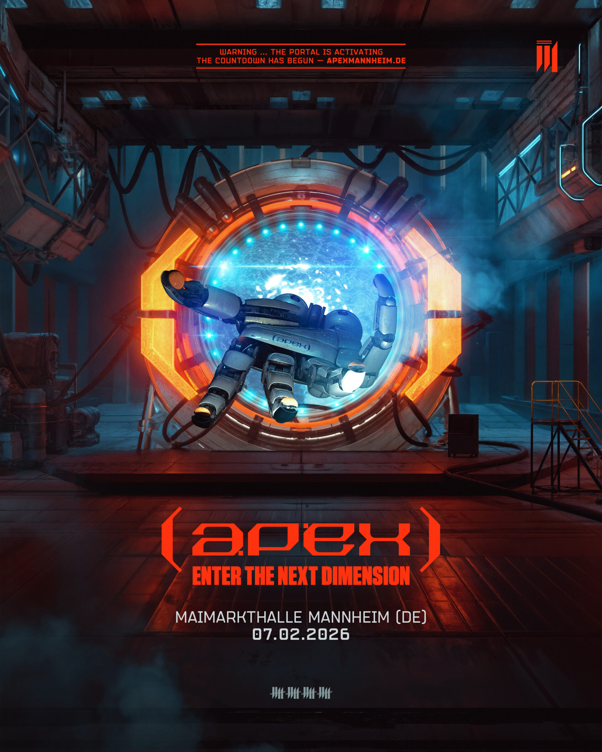 APEX 2026 ENTER THE NEXT DIMENSION Musical Madness APEX2026 KeyVisual 4x5 Cleaned 