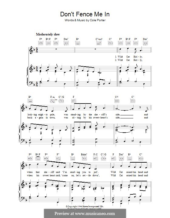 Don't fence me in by c. porter