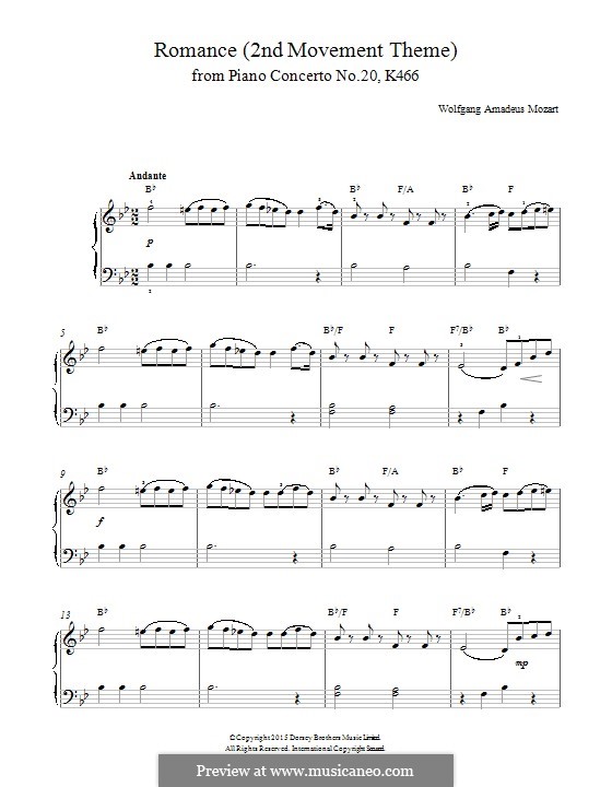 From the film amadeus, this is the piano concerto in d minor, k. Concerto For Piano And Orchestra No 20 In D Minor K 466 By W A Mozart On Musicaneo