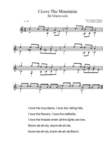This is an activity from our wonderful online membership for beginning singers, the fearless singers playground. I Love The Mountains By Folklore Sheet Music On Musicaneo