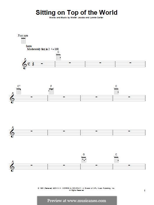 Sittin' on top of the world artist: Sittin On Top Of The World Mississippi Sheiks By W Jacobs B Carter On Musicaneo