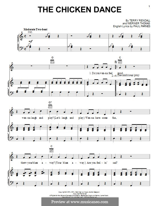 Your browser can't play this video. The Chicken Dance By W Thomas T Rendall Sheet Music On Musicaneo