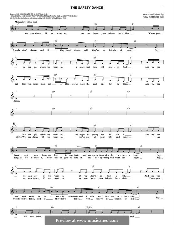 Dummies has always stood for taking on complex concepts and making them easy to understand. The Safety Dance By I Doroschuk Sheet Music On Musicaneo