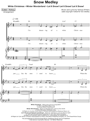 The Piano Guys A Family Christmas From The Piano Guys Buy Now In The Stretta Sheet Music Shop Let It SnowWinter Wonderland - The Piano Guys Sheet music available.