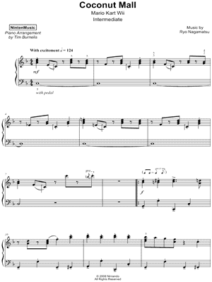 Coconut mall [intermediate] sheet music to download and print