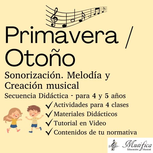 Secuencia de actividades musicales primavera otoño