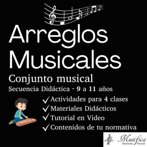Arreglos Musicales conjunto instrumental para niños de primaria