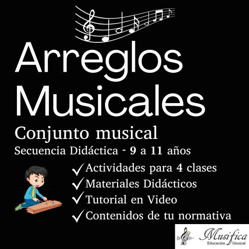 Arreglos Musicales conjunto instrumental para niños de primaria