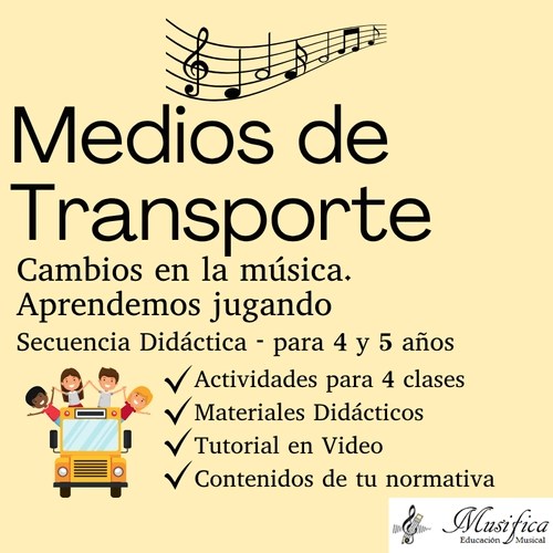 Cambios en la música actividades intensidad y dinámica, tempo para niños