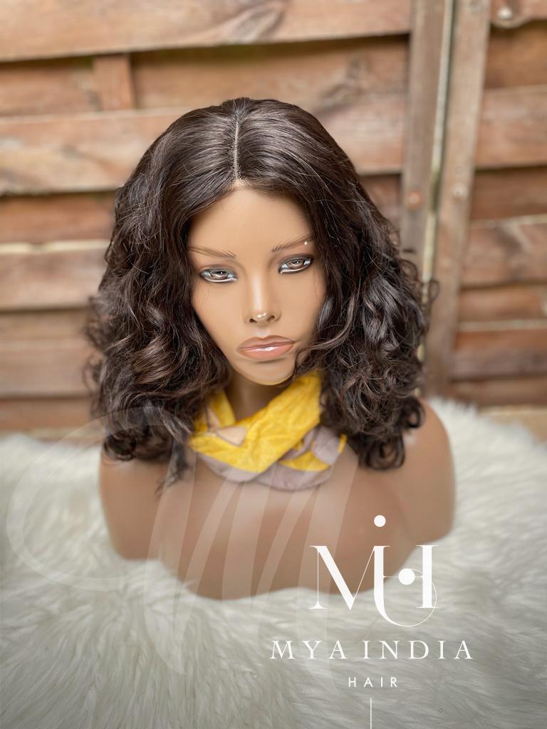 Perruque Natural curly 16”