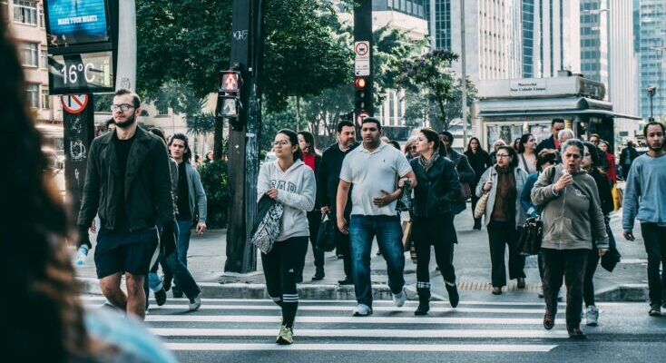 People walking