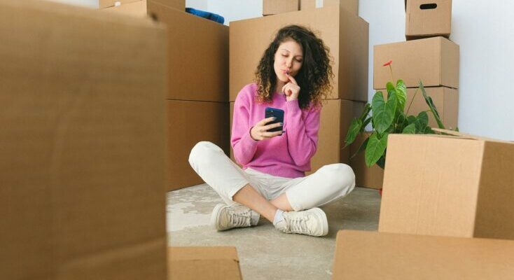 Woman on smartphone