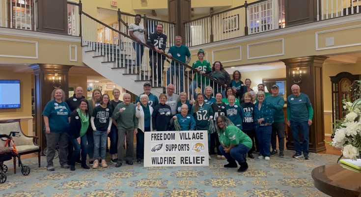 Photo of Eagles Fans at Freedom Village at Brandywine
