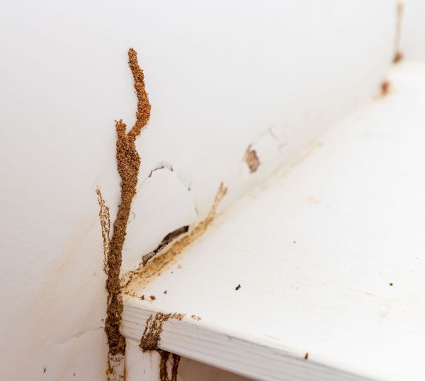 Worker mud tubes are used by worker termites to gather food (aka - eat your home) and travel back to the colony with the fresh supply.