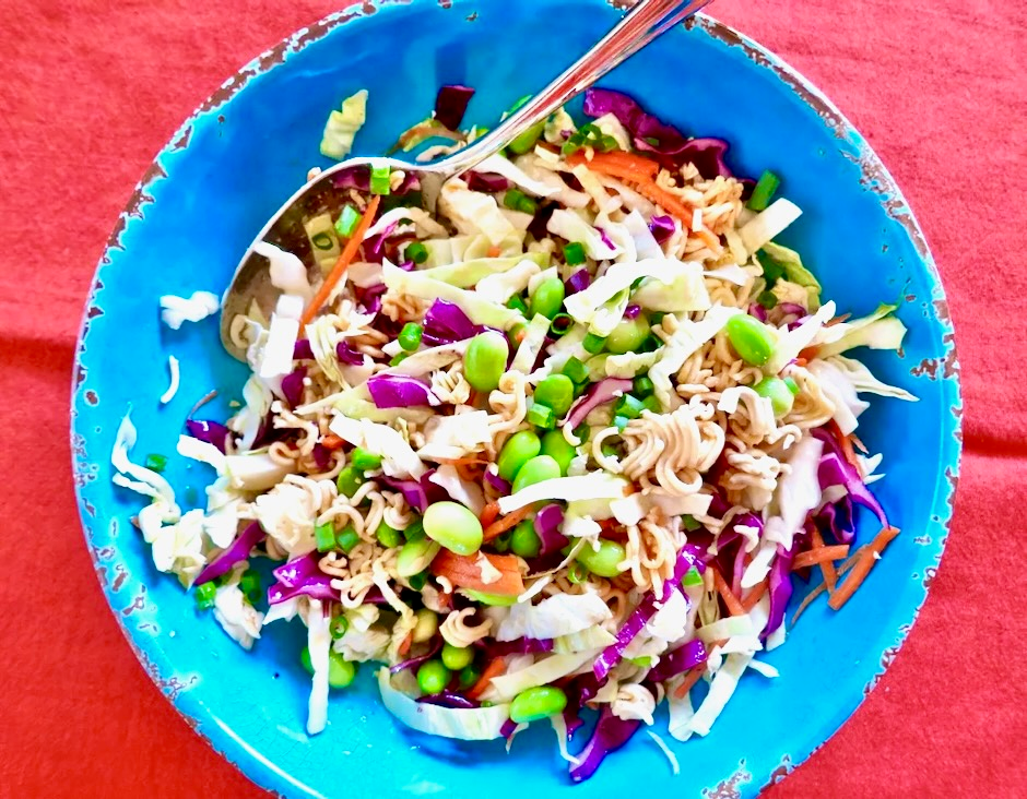 Crunchy Cabbage & Ramen Noodle Salad