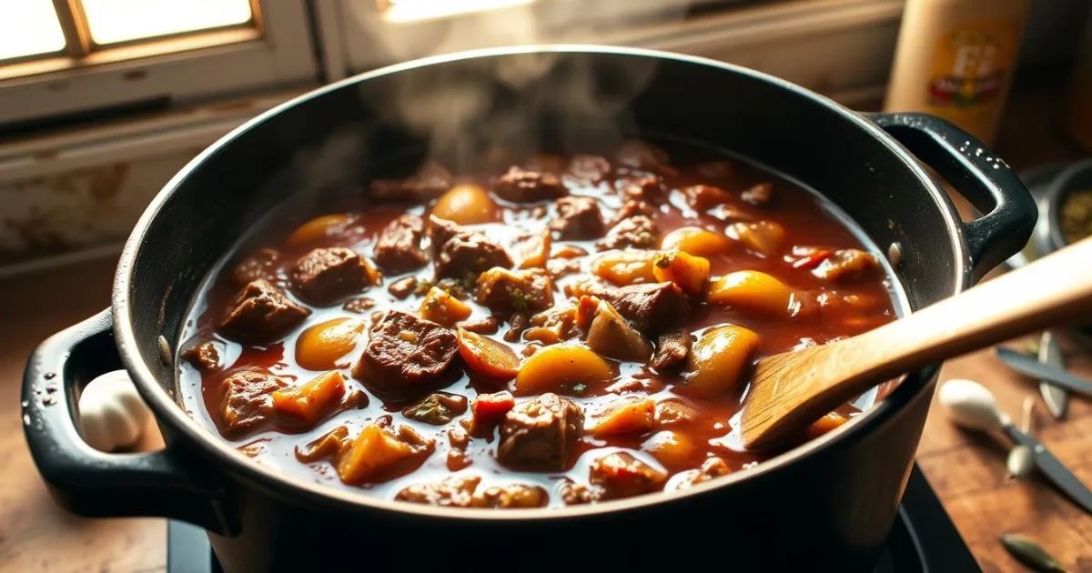 Quick puerto rican beef stew