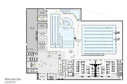 The proposed design for the 25-metre pool in the new aquatic centre. (Screenshot from Taylor Architecture Group report.)