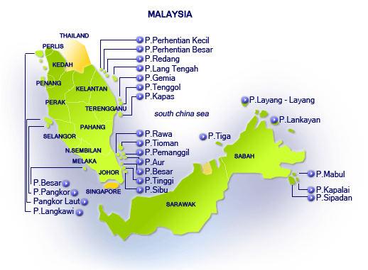 Travel Diary Malaysia Island List Islandmap2 