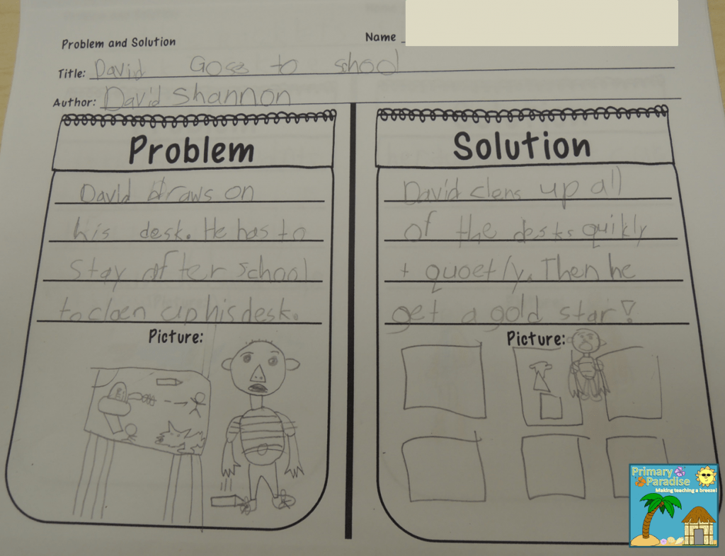 Problem and solution worksheet