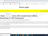 Bootstrap 5 Navbar With Dropdown And Hover Effect Myprograming