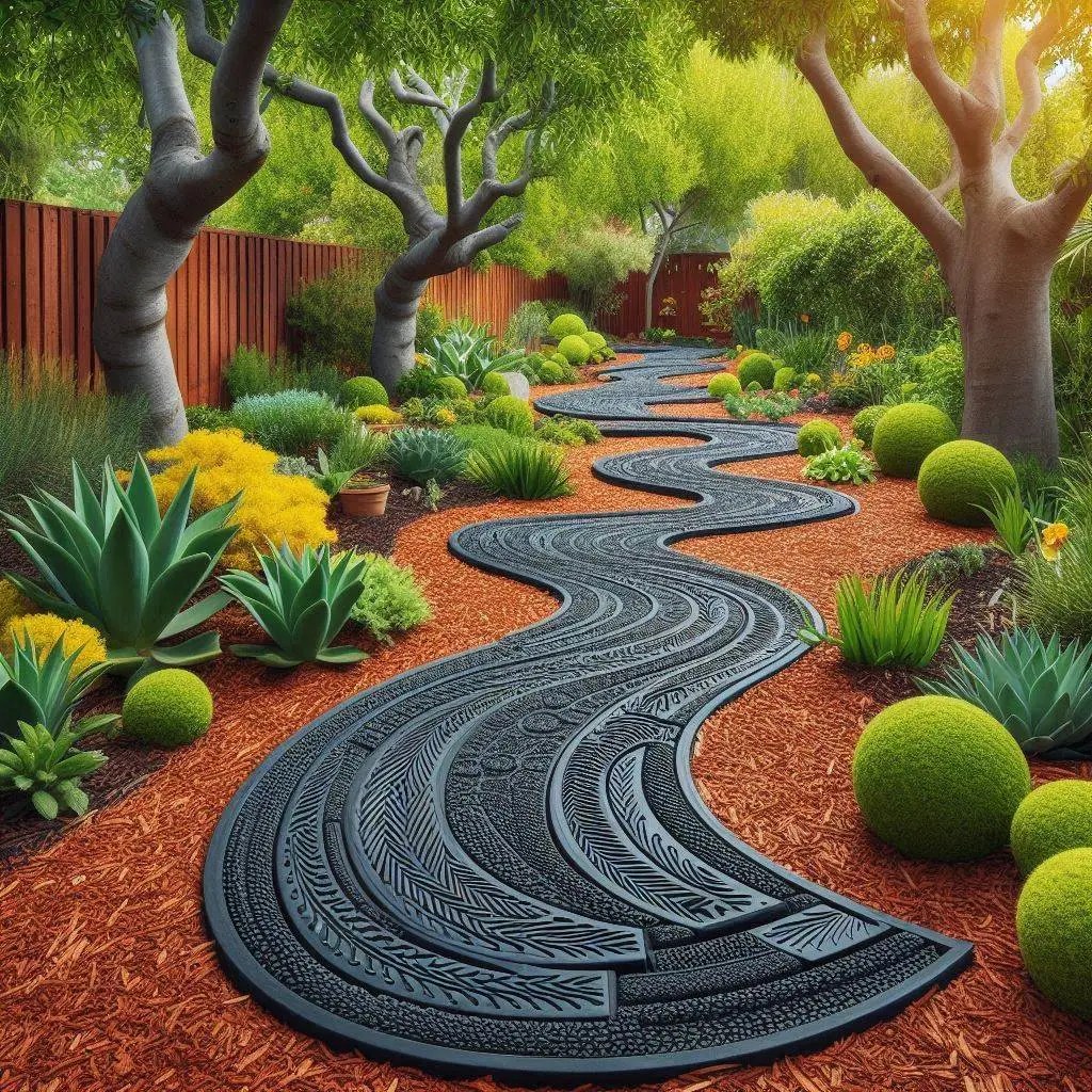 11 Stylish Recycled Rubber Walkway Ideas for Your Yard