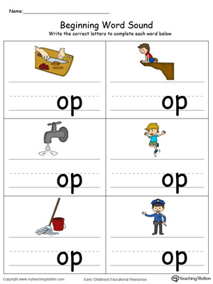 early childhood word families worksheets myteachingstationcom