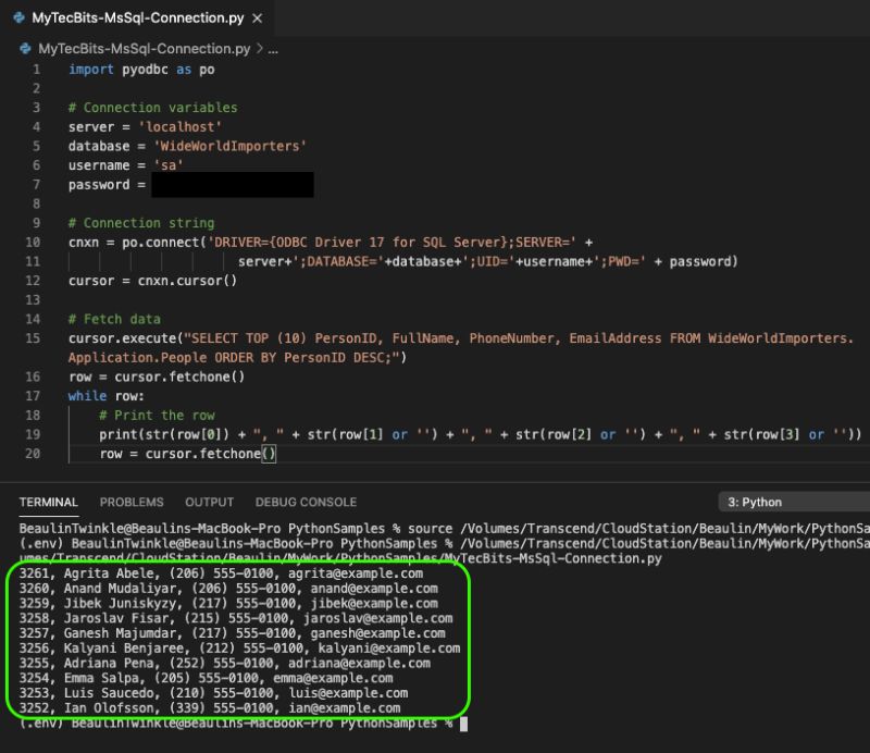 How To Connect Sql Server From Python On Macos My Tec Bits - Sunset Wallpapers - Modern Retina Collection