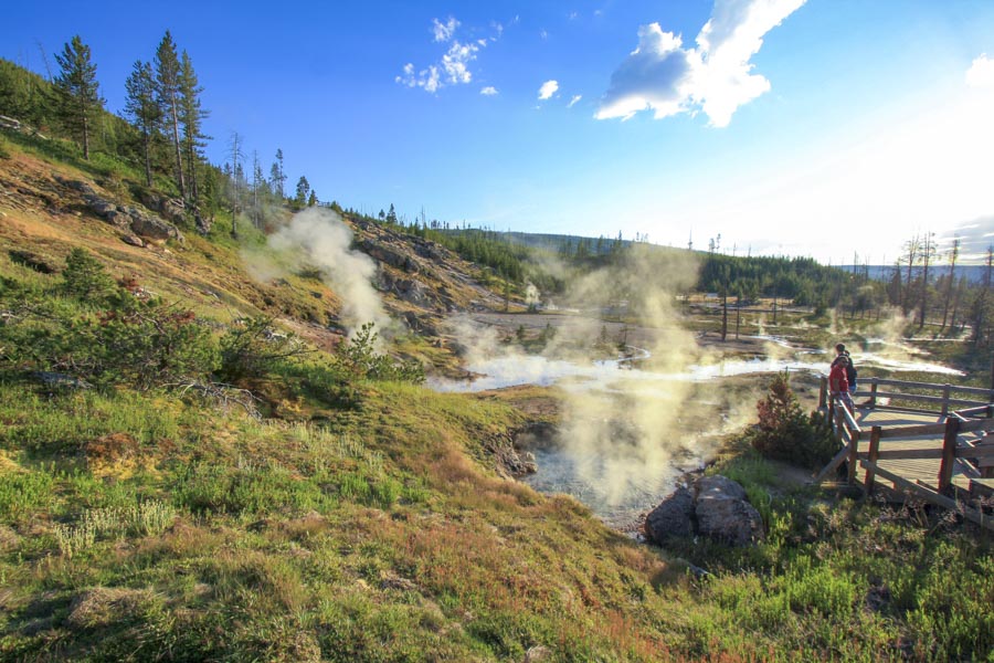 Volcanos in Yellowstone national park